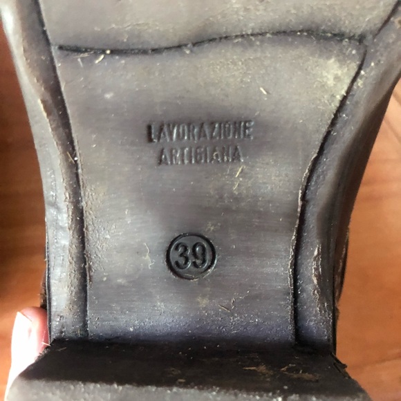 Italian Brown Leather Boots - Picture 5 of 7